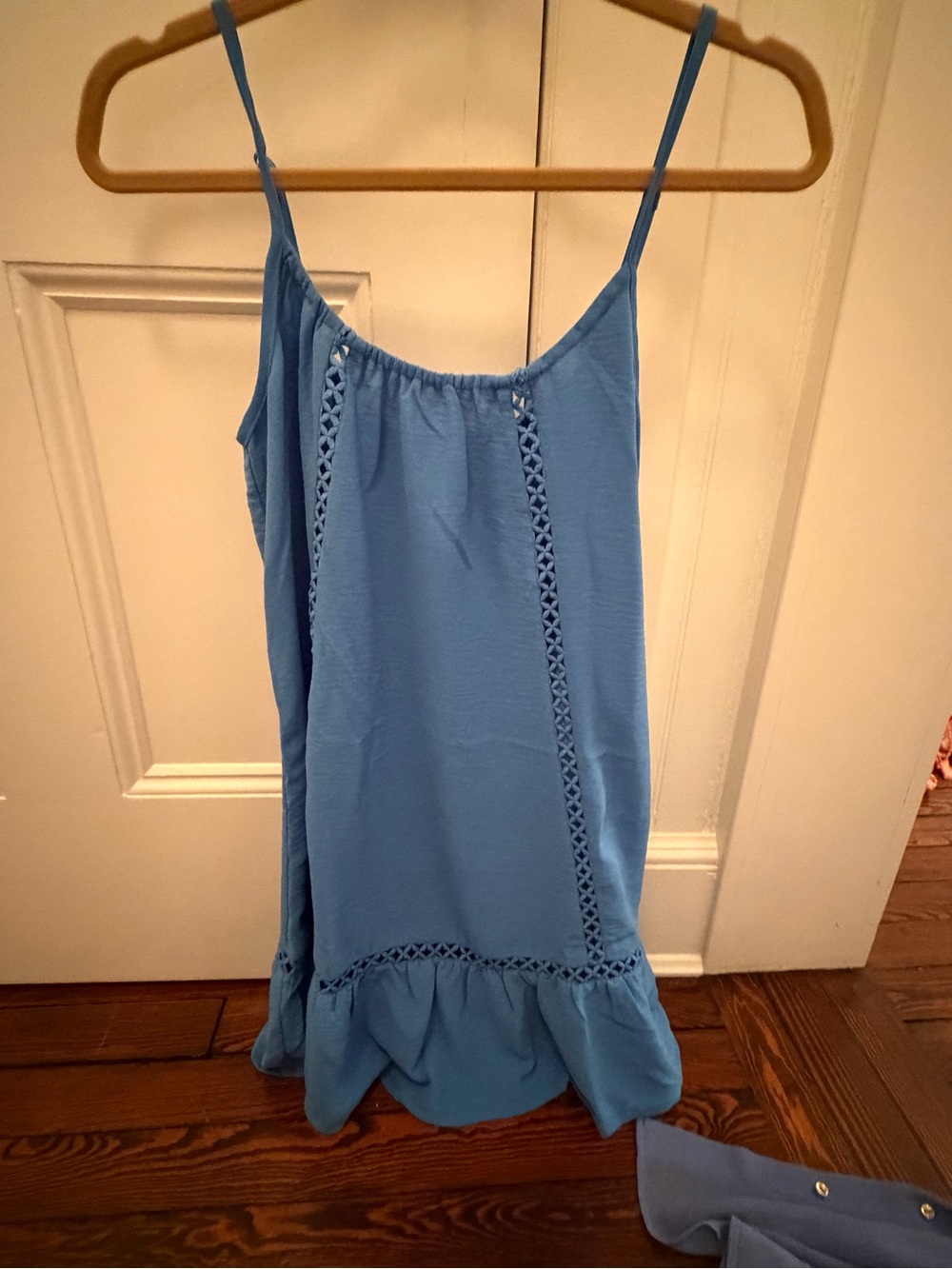 Cupshe Sky Blue Spaghetti Strap Mini Dress